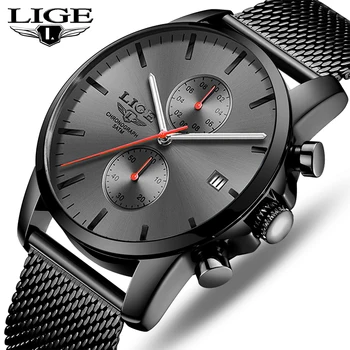 2020 LIGE Top Brand Prabangių Verslo Mens Watch Mada Sporto Laikrodis Vyrų Kvarciniai Laikrodžių Vyrams, Vandeniui Datos Žiūrėti Relogio Masculino