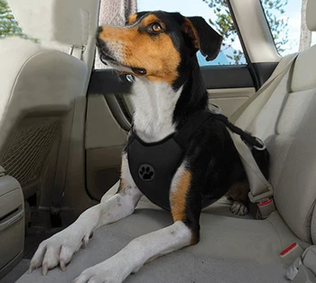 Akių Šuo Automobilių Sėdynės, Diržai Reguliuojami Saugos Transporto Priemonės Šuns Pavadėlio Diržai Orui Iš Nailono, Vidutinis Didelis Šunys Perro Vest Pitbull