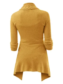Joineles 2020 Naujas 9 Spalvų Atsitiktinis Moterų Susagstomi Megztiniai Vieną Mygtuką Trikotažas Moterims Megztiniai Biure Moterų Atviras Megztinis Plonas Outwear