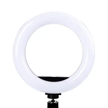 Nuotrauka LED Selfie Stick Žiedas Užpildyti Šviesos 8inch Pritemdomi Telefono Kamera Žiedas Lempa Su Stovu Trikojo Makiažas Vaizdo Gyventi Studija