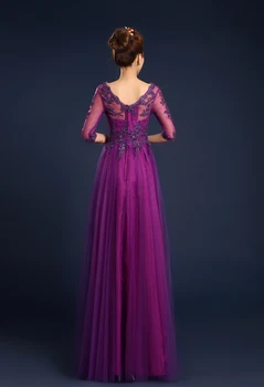 Vestido formatura festa2021 naujas tiulio zawalcowany pusė rankovės A Lina turkio, violetinė raudona mėlyna bridesmaid suknelę ilgai vestuvių