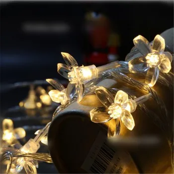 10M 100LEDs 110V, 220V Spalvotų Vyšnių žiedų LED String žiburiai Žiburiai Kalėdų Atostogų Vestuvių Garden Party Namo Apdaila