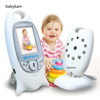 6008 video auklė bebe kūdikių ekranas 2.0 inch LCD ekranu IR Naktinio matymo Kūdikių Domofonas Lopšines Temperatūra stebėti