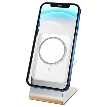 Bonola Belaidis Magnetinis Telefono Stovas Laikiklis iPhone 12 Pro Stabili Anti-slydimo Apsauga MagSafe Įkroviklį Lydinio Stalinis Laikiklis