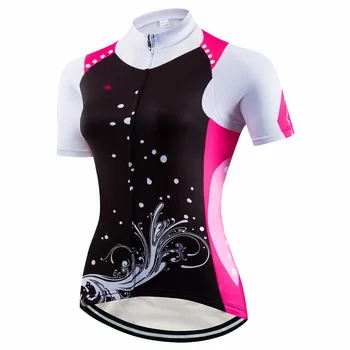 Dviračių Jersey moterų Dviračių Megztiniai 2019 Trumpas Rankovės Pro komandos Ropa Ciclismo maillot Lenktynių viršuje Sportiniai marškinėliai Vasaros rožinė