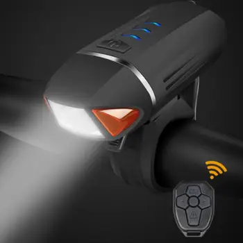 Dviračių Žibintai Black USB Įkraunamas LED Dviračio Nuotolinio Valdymo priekinis žibintas Dviračių Priekiniai Posūkio Signalo Ragų Šviesos Dviračių Priedai