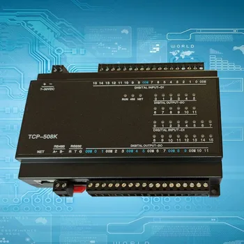 Maxgeek 12DO Relės Išėjimo 16DI Perjungti Įvesties RJ45 Ethernet RS485+232 TCP Modulis Modbus duomenų Valdytojas TCP-508K
