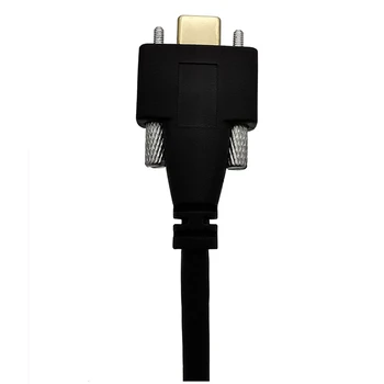 10Gbps 5A, 0,3 M 1M USB 3.1 Tipas-C Su Varžtais Fiksavimo Jungtis Duomenų Kabelis 1,2 m 4ft USB-c fiksavimo Varžtą Erdvė tarp 17mm