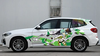 Japonų Anime ItashaCar Lipdukai, Dažai Automobilių Kardas Meno Internete Animacinių Filmų Kūno Lipdukai Asada Shino Auto Lenktynių Sporto Drift Lipdukai