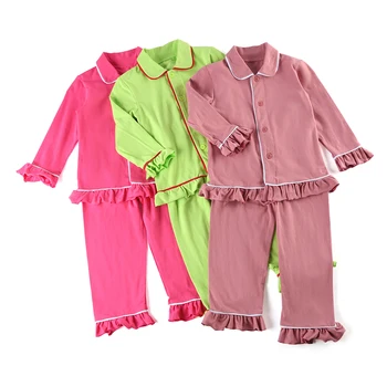 Mergaičių ir Berniukų pižama mielas vaikams drabužių paprasto medvilnės vaikai Pynimas pajama nustatyti kūdikis sleepwear 12m-8years