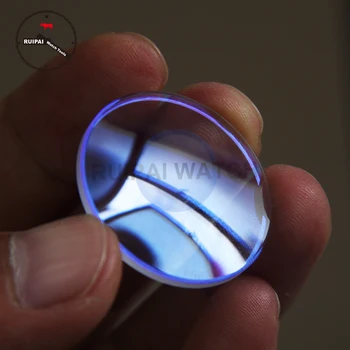 Mėlyna Šviesa Padengtas Stiklo Žiūrėti 2.0 mm Storio Dvigubo Kupolo Įgaubtas Mineralinių Žiūrėti Stiklo Pakeitimas Laikrodžiai Dalys