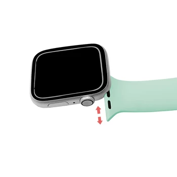 Žiūrėti Apyrankę, Apple Watch Band Serijos 6/5/4/3/2 Silikono Slaugytoja Dirželis Sagės Apyrankės už iWatch Dirželis 38mm 40mm42mm 44mm