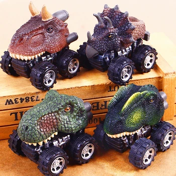 Vaikų Dienos dovana žaislas dinozauras, modelis mini žaislas automobilių galinės automobilio