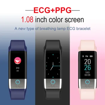 X1 Smart Watch band EKG + PPG HRV Kraujo Spaudimas, Širdies ritmo Monitorius Aktyvumo Seklys Vyrų IP67 atsparus Vandeniui Sporto Smartwatch
